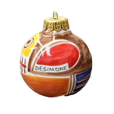 Palla di Natale Stromboli Ceramiche De Simone Palla di Natale Stromboli Ceramiche De Simone